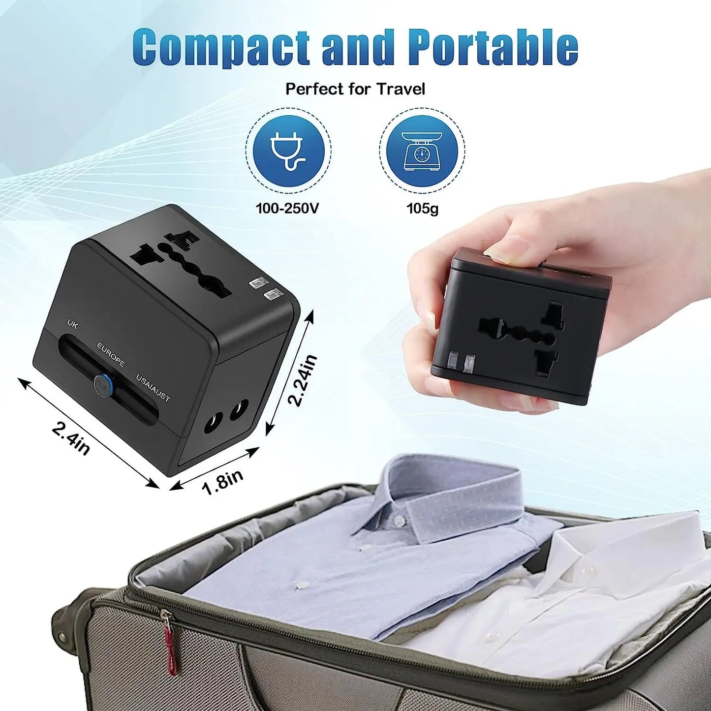 GlobalCharge Travel Adapter